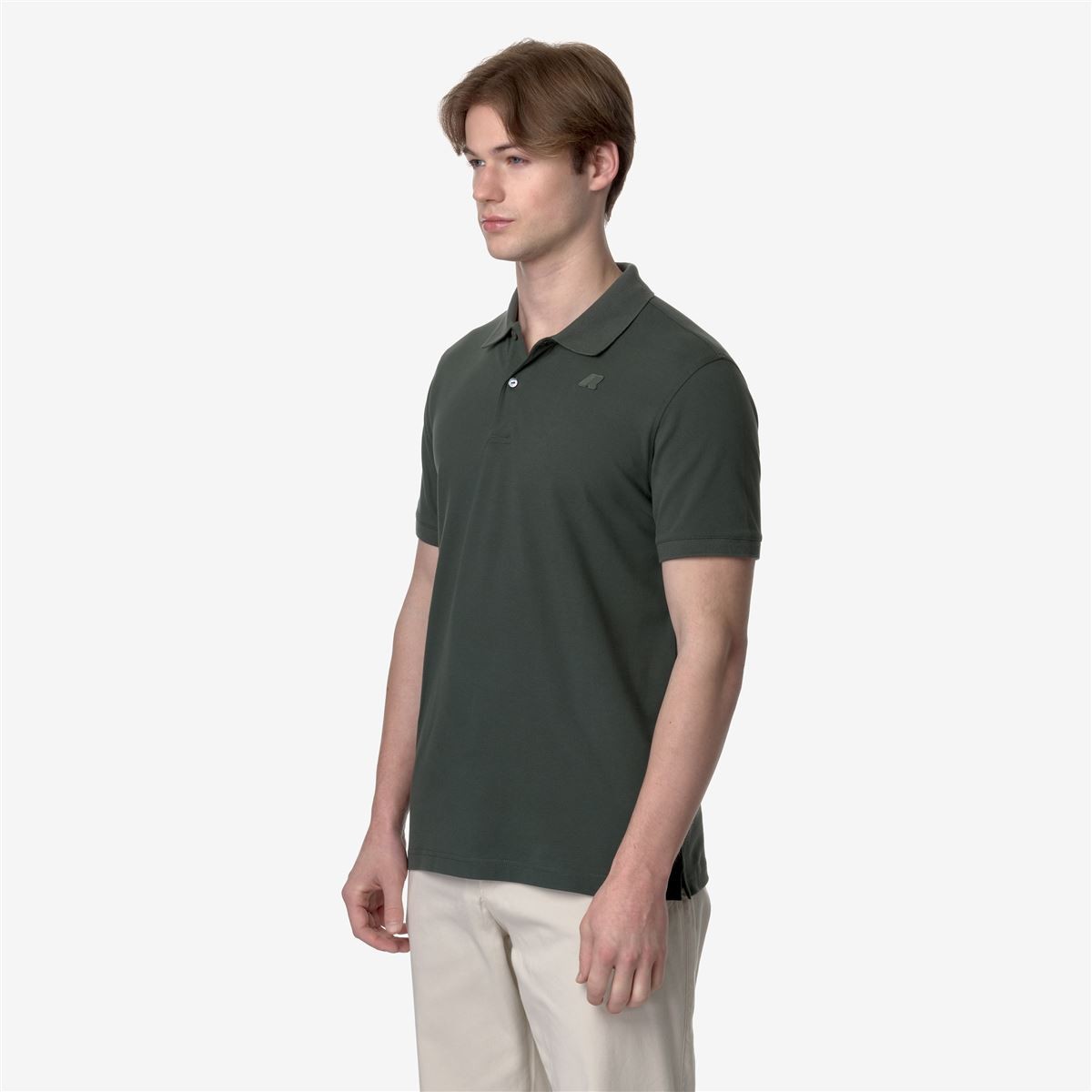 Polera K-Way Men Amedee Pique Green Blackish