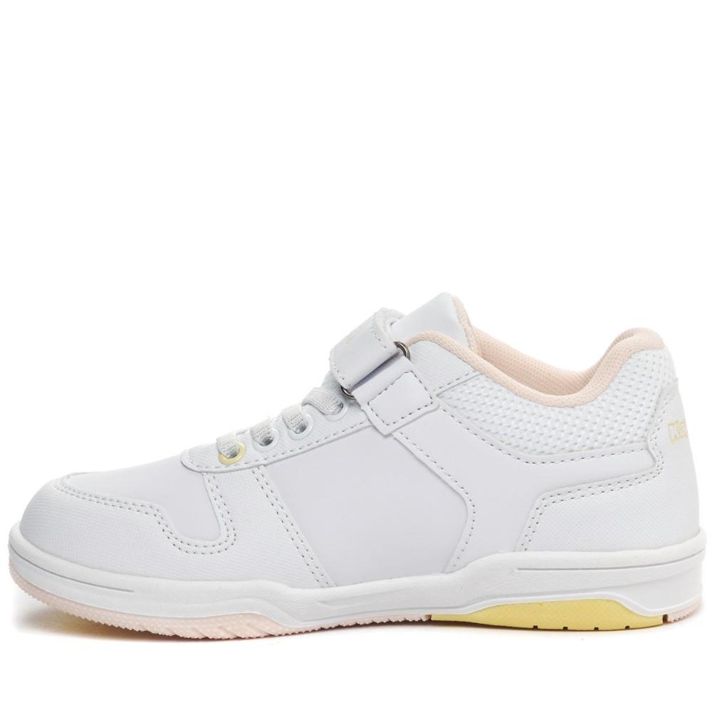 Zapatilla Teens Logo Kary Ev White Pink Yellow