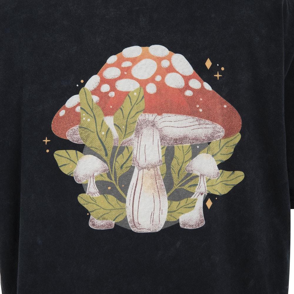 Polera Men Black Mushroom Back