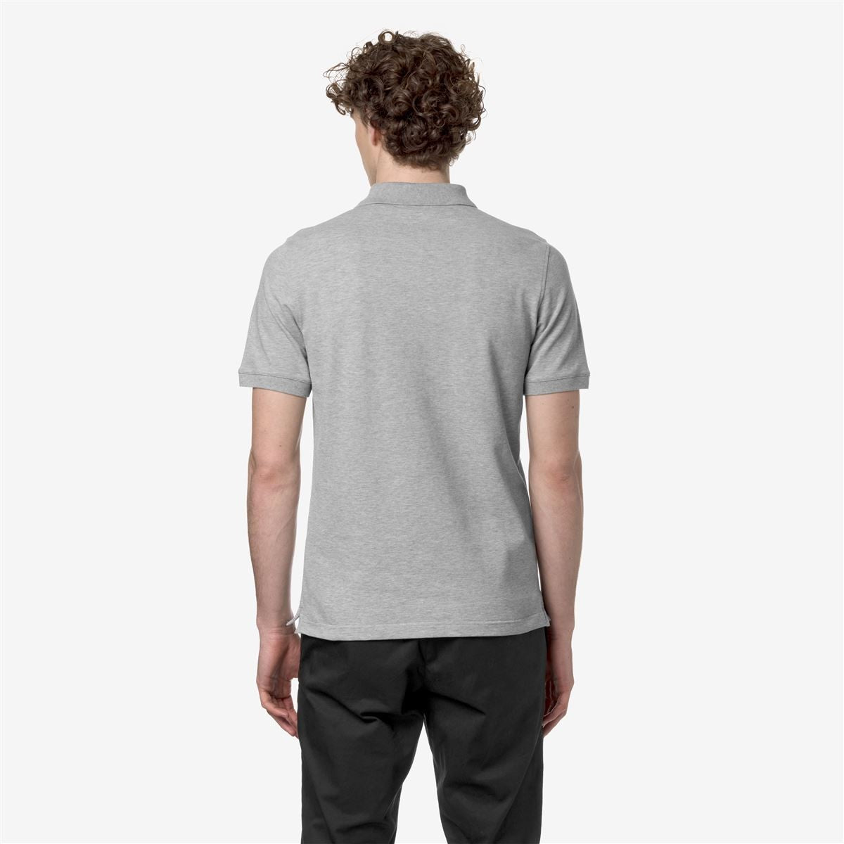 Polera K-Way Men Amedee Pique Grey Melange
