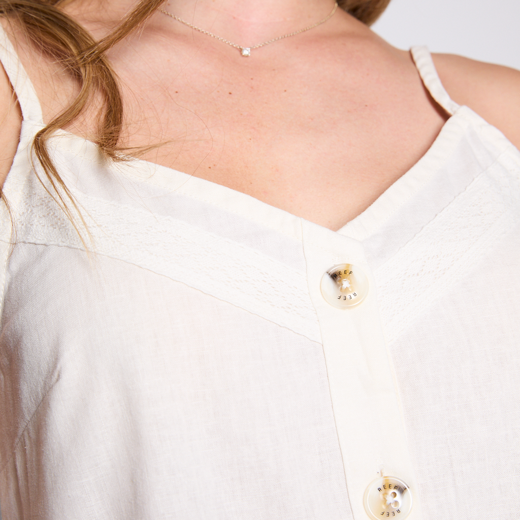 Blusa Pabilo Reef Women White Buttons
