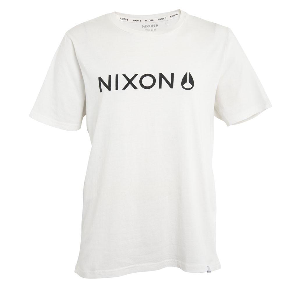 Polera Men White Black Logo Front