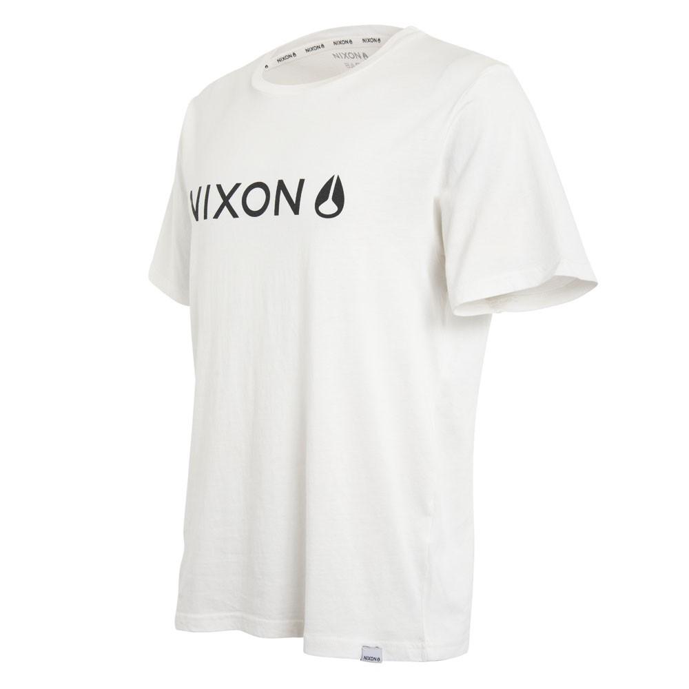 Polera Men White Black Logo Front