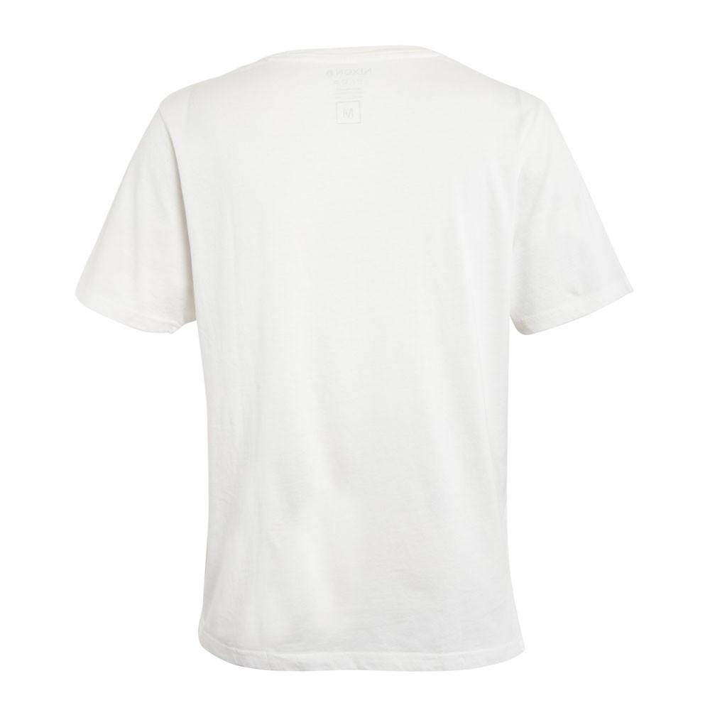 Polera Men White Black Logo Front