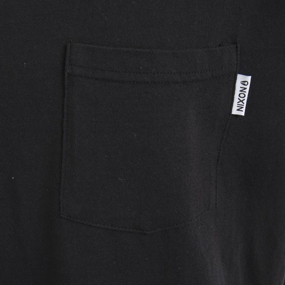 Polera Men All Black Pocket
