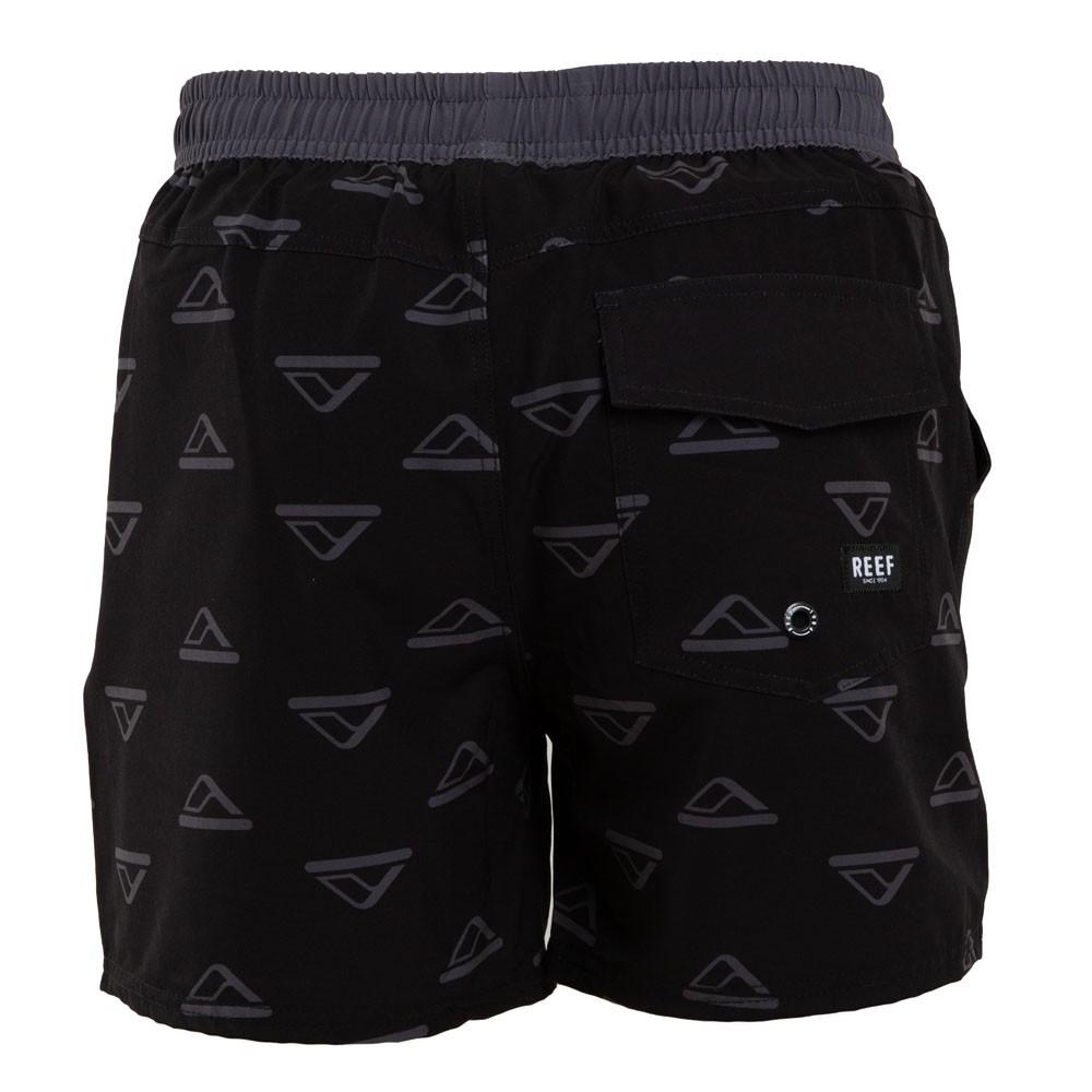 Traje de Baño Logo Printed Black Grey