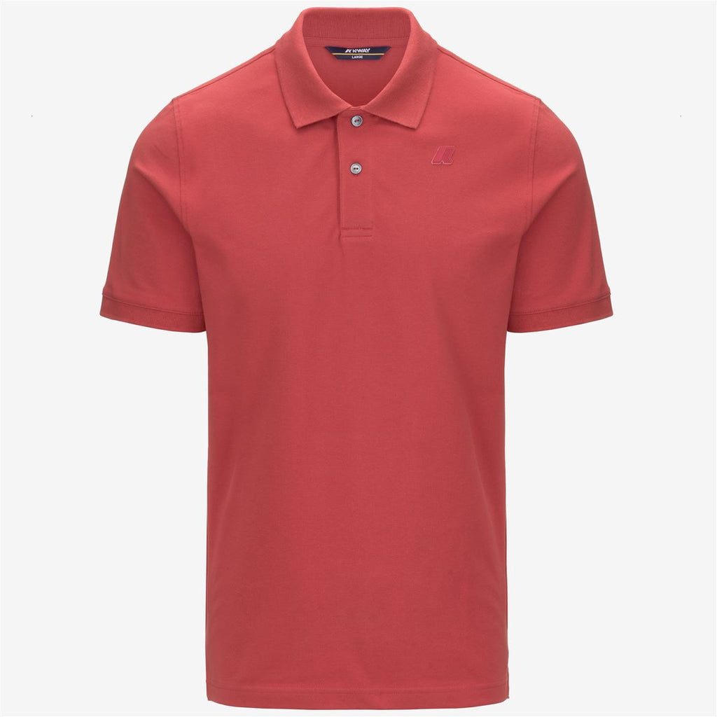 Polera K-Way Men Amedee Pique Red Jasper