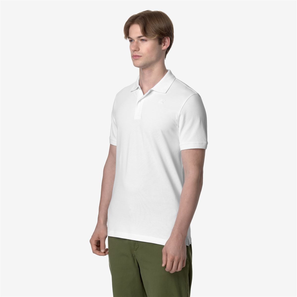 Polera K-Way Men Amedee Pique White