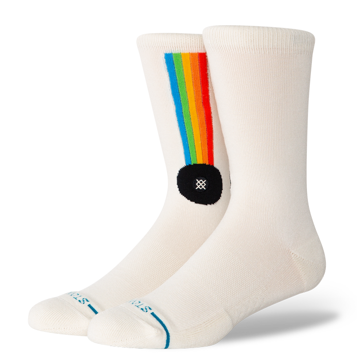 Stance Sock Polaroid Aperture White