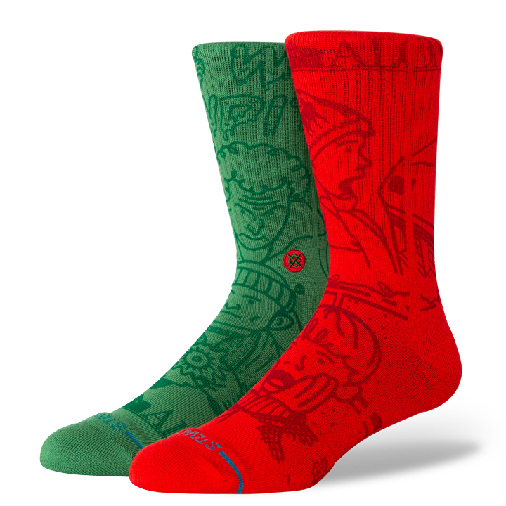 Stance Sock Home Alone Green Red