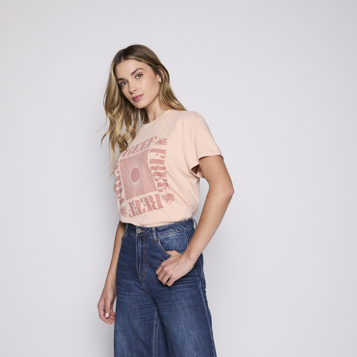 Polera Reef Women Pink Fucshia