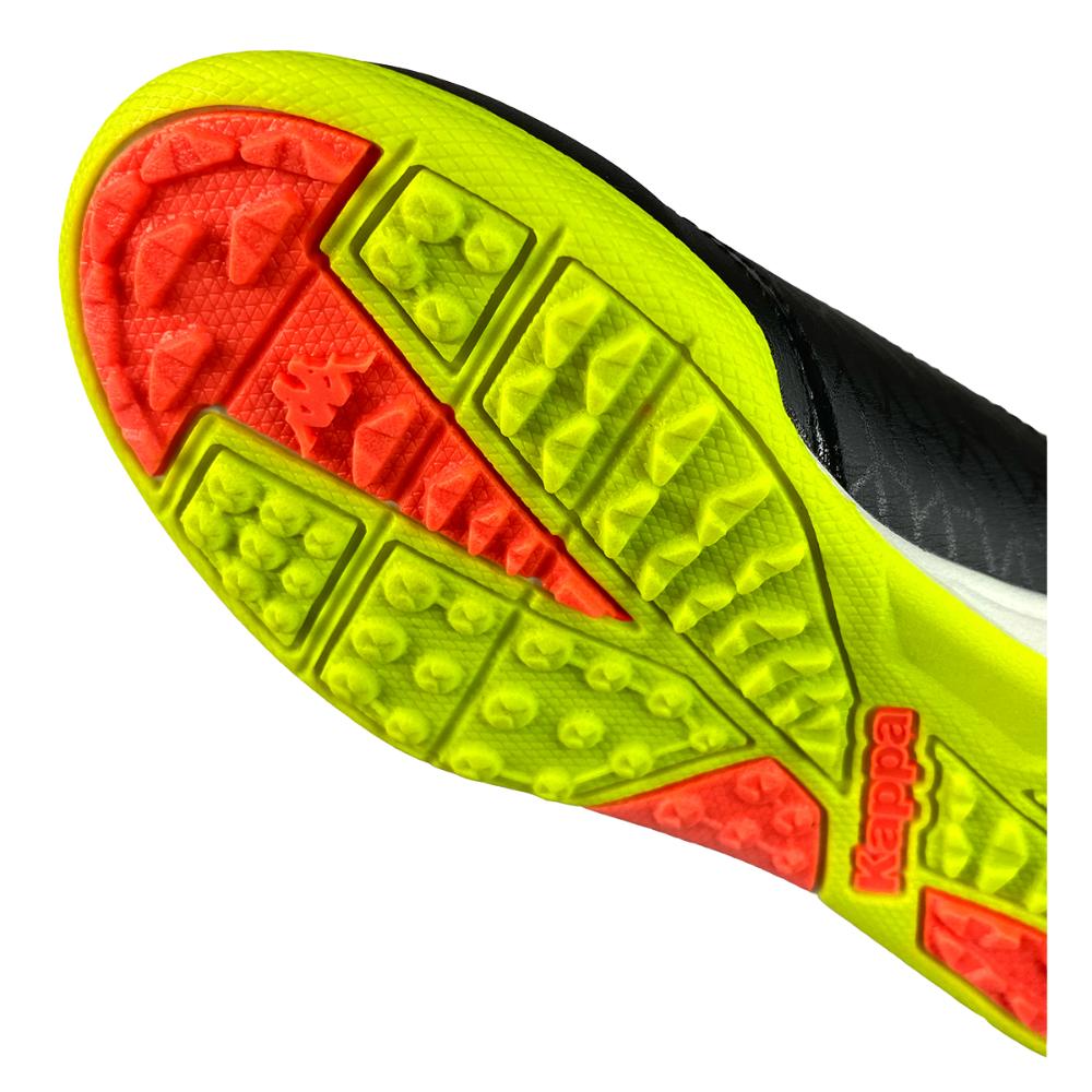 Zapatilla Fútbol Kids Kombat Player Black Neon Green Turf Ground