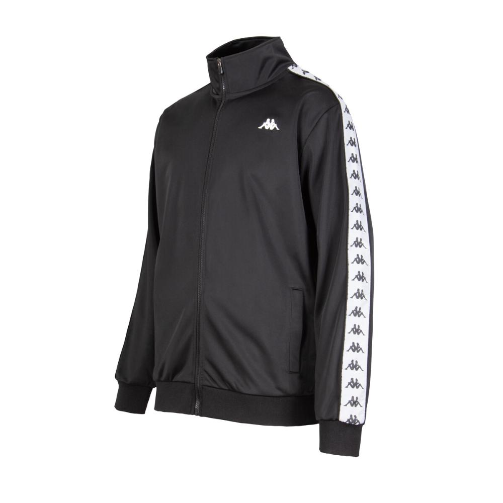 Chaqueta Full Zipper Men Black White Black