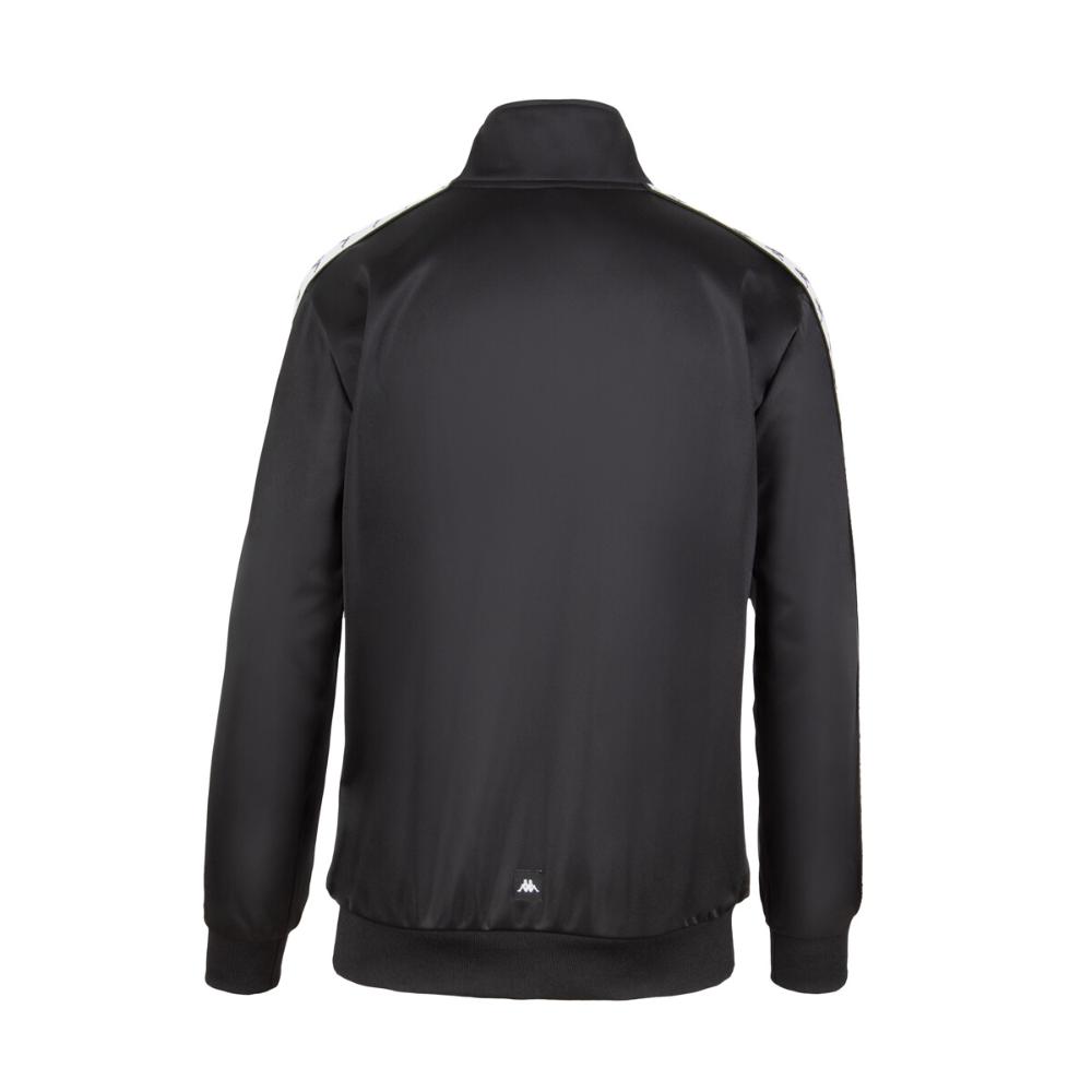 Chaqueta Full Zipper Men Black White Black