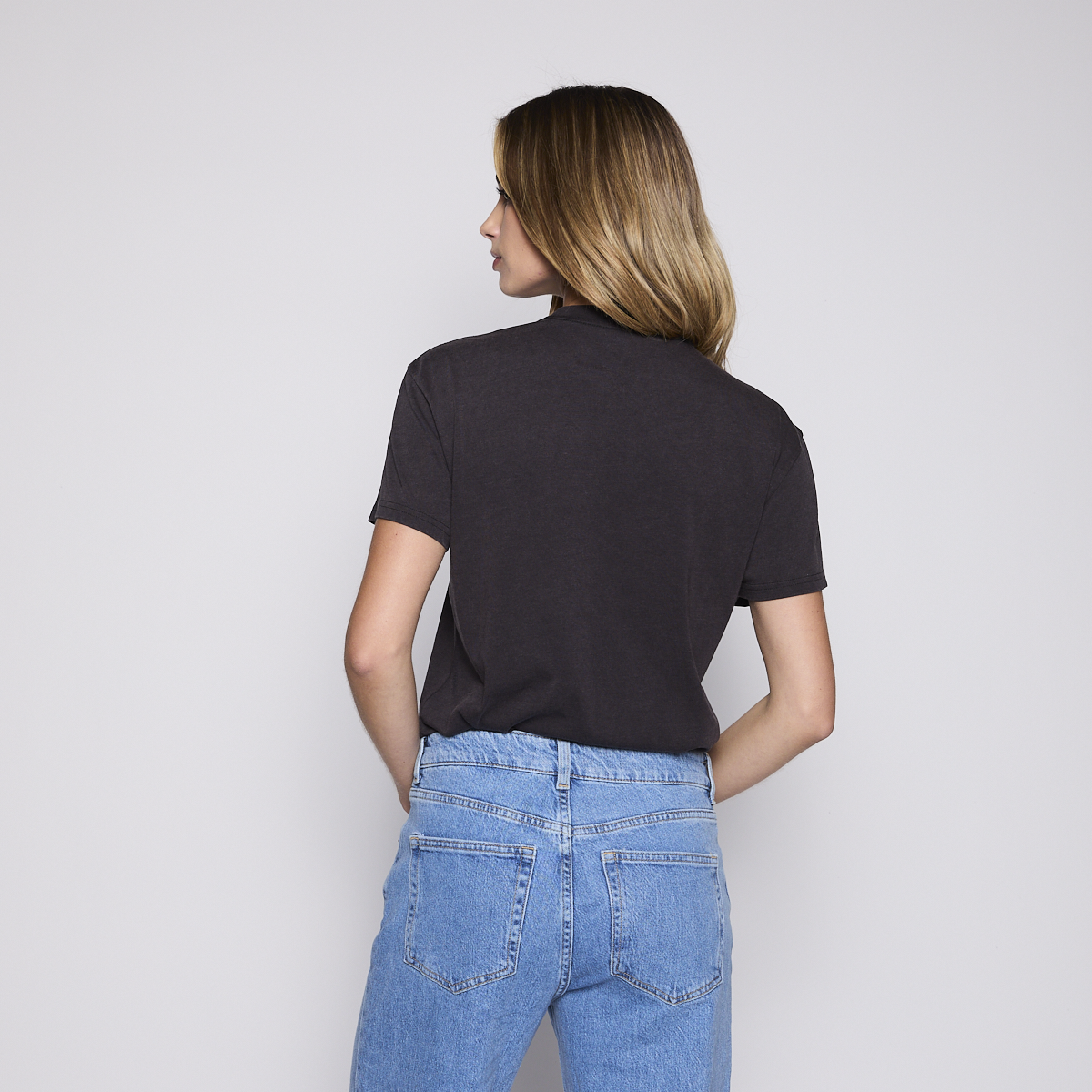 Polera Reef Women Black Beige