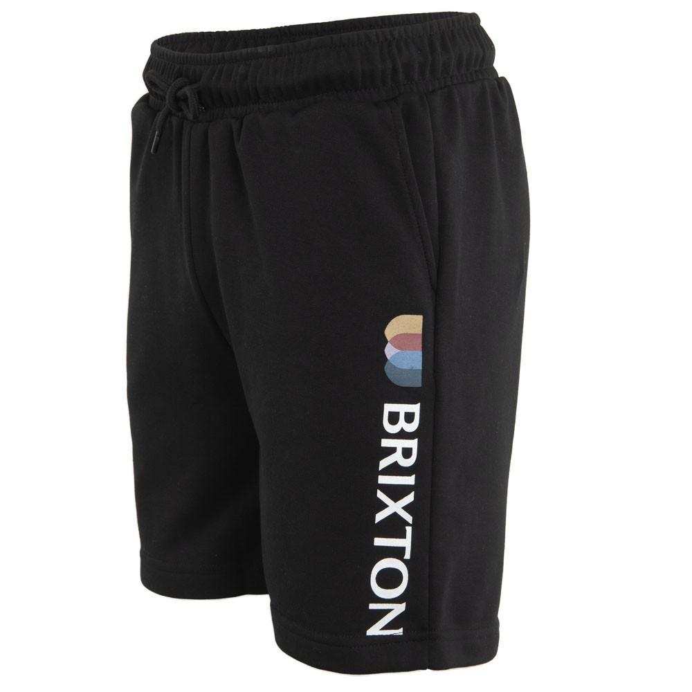 Short Men Black Logo Print