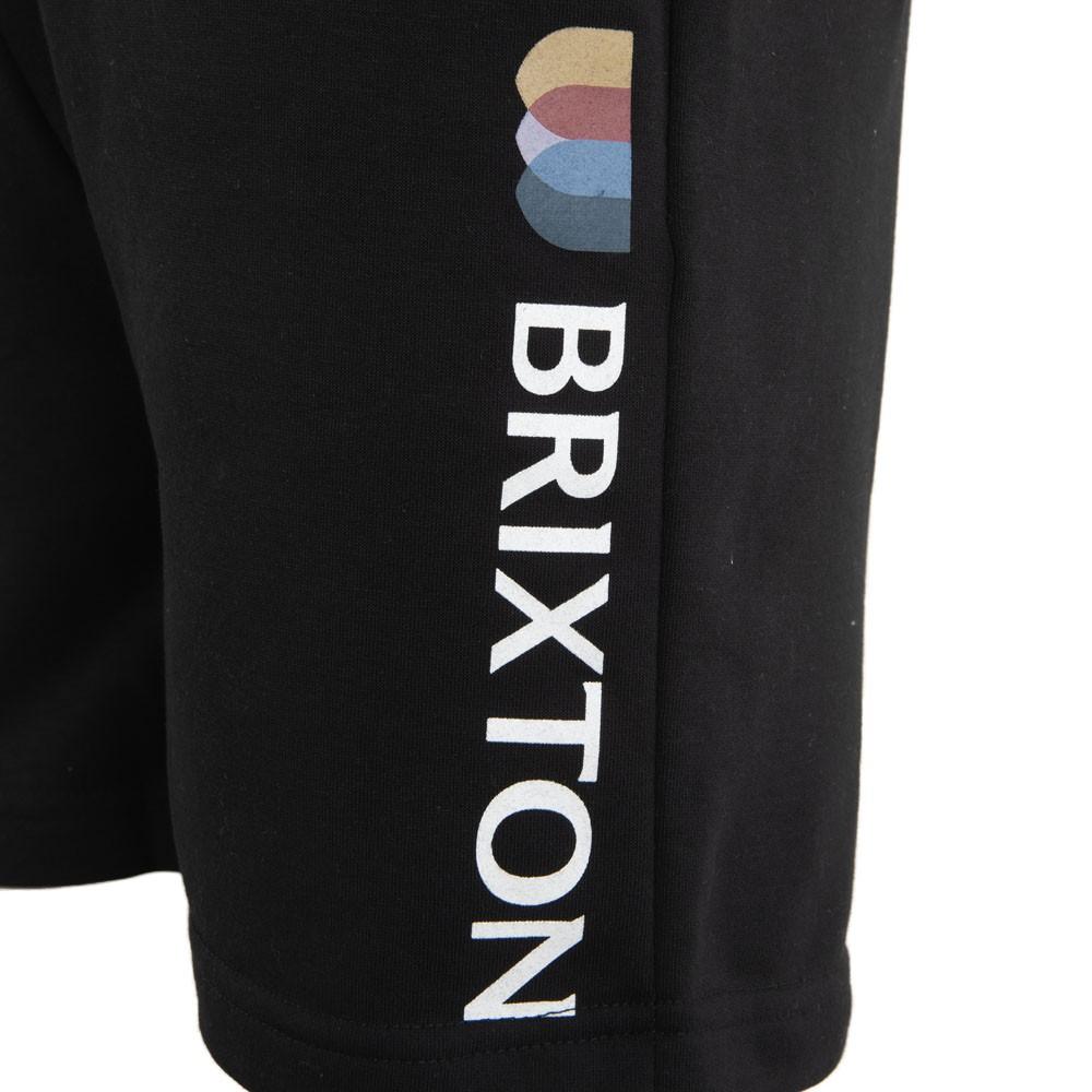 Short Men Black Logo Print