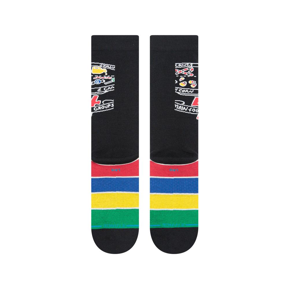 Stance Sock Unisex Food groups black