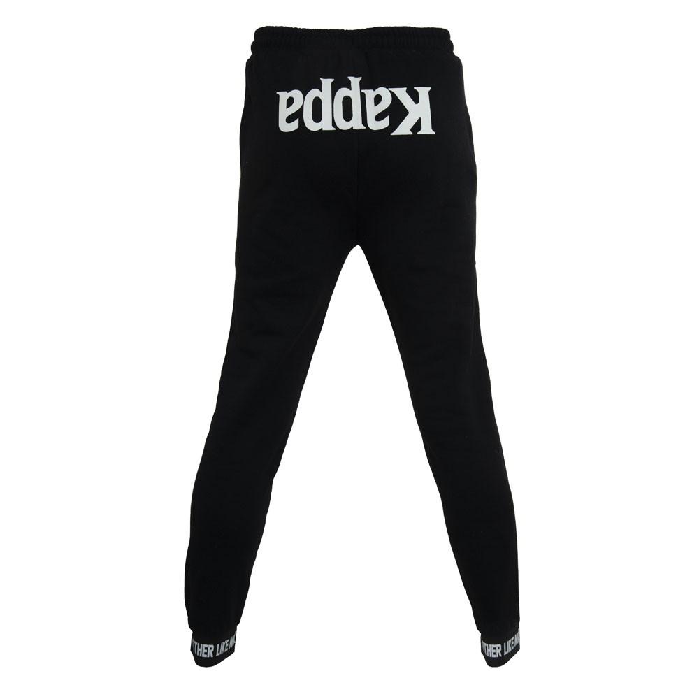 Pantalon Men Kappa Black Logo White