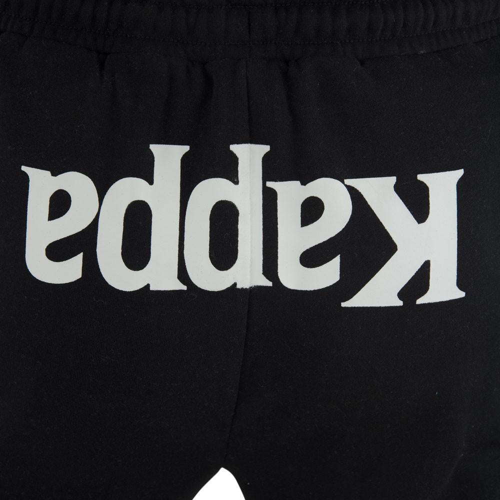Pantalon Men Kappa Black Logo White