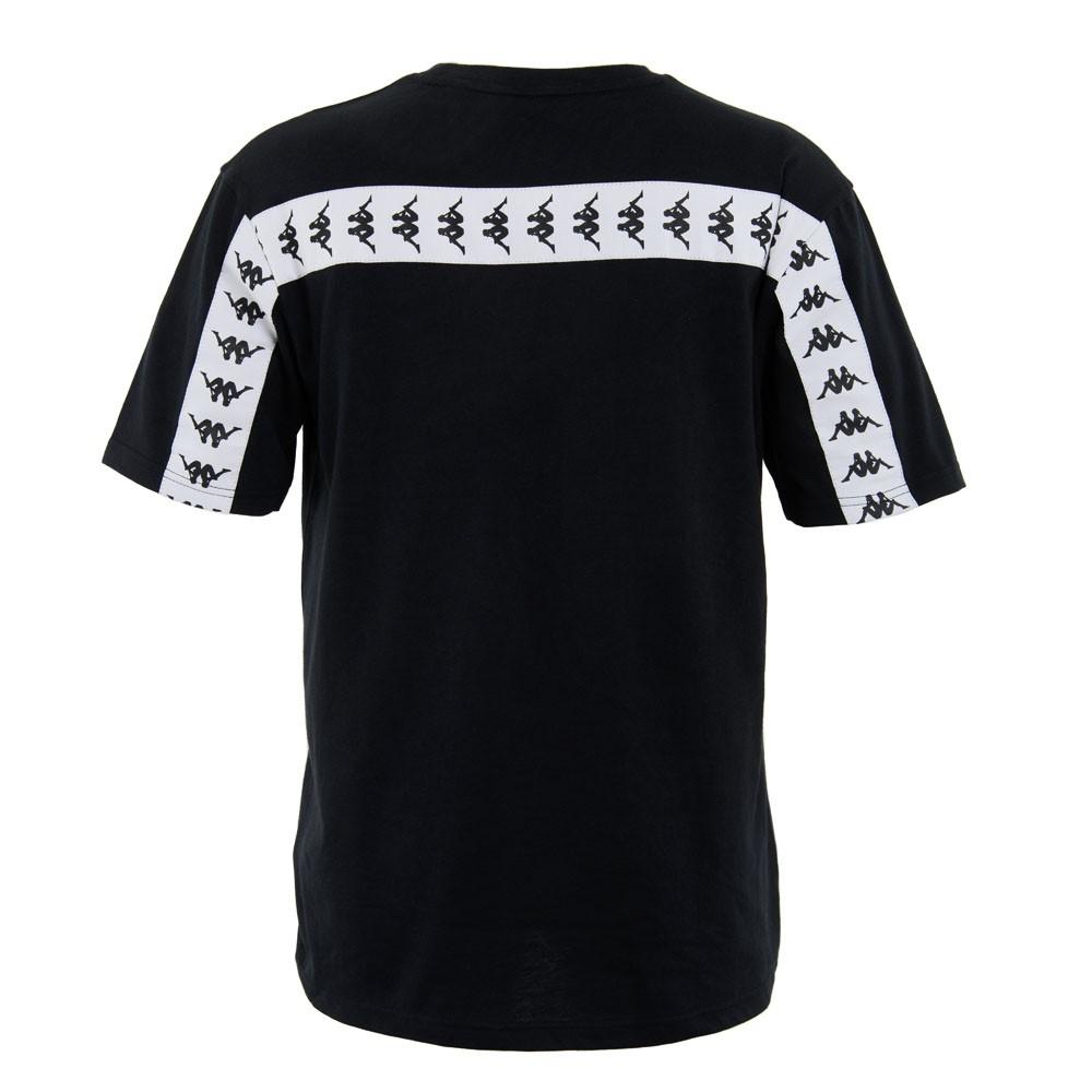 Polera Men Black Banda Back Cross White