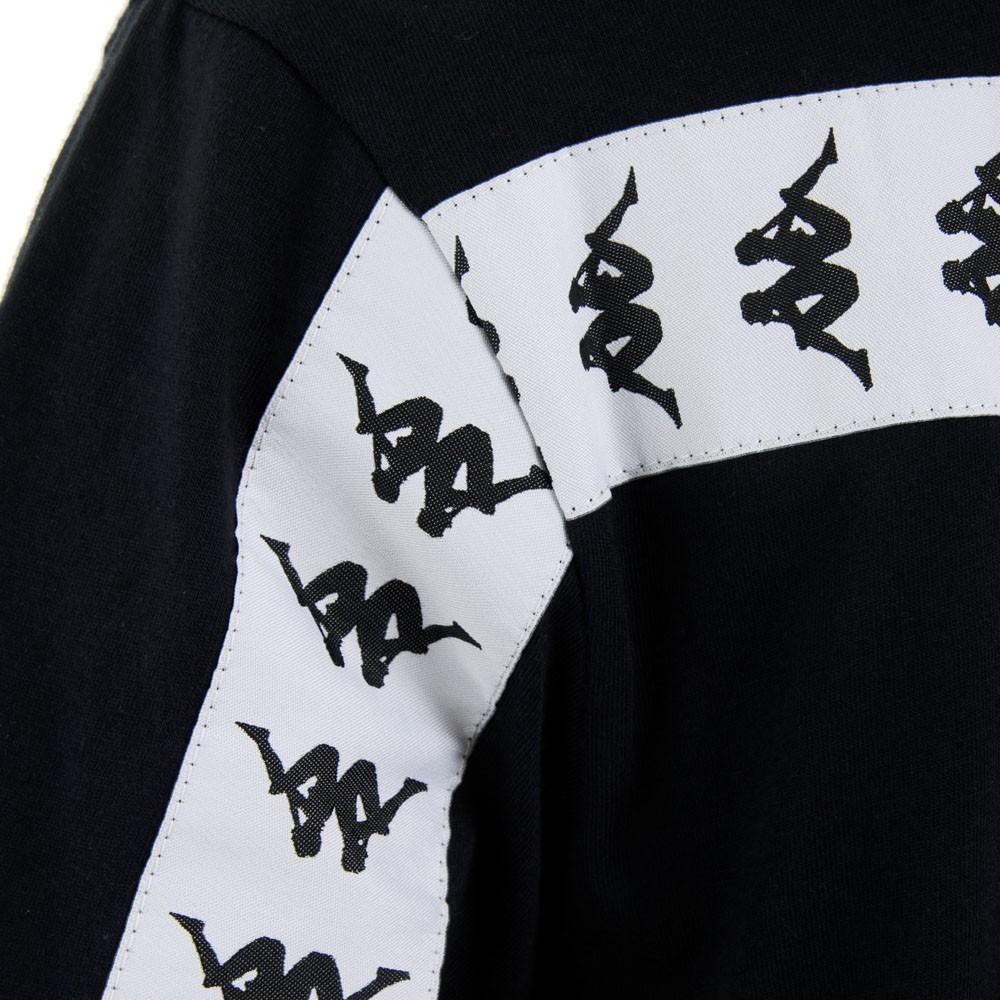 Polera Men Black Banda Back Cross White