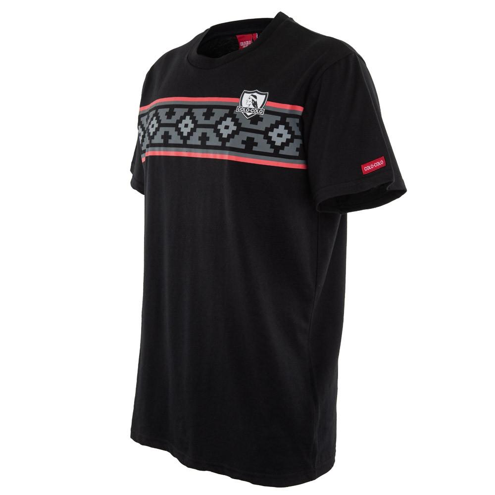 Polera Colo Colo Urbano "Huinchas" Negro