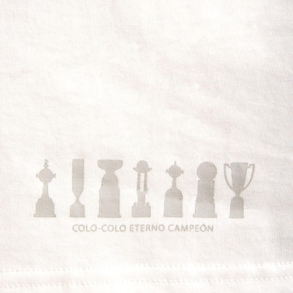 Polera Colo Colo Urbano tank "Trofeos Gris" Blanca