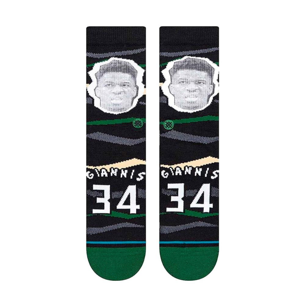 Stance Sock Men NBA Faxed Giannis Black