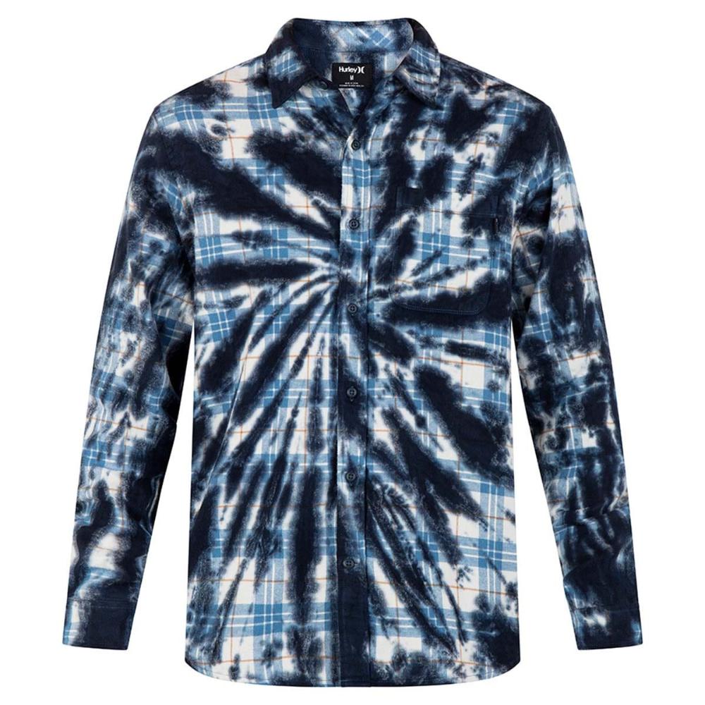 Camisa Portland Tiedye White Blue Black