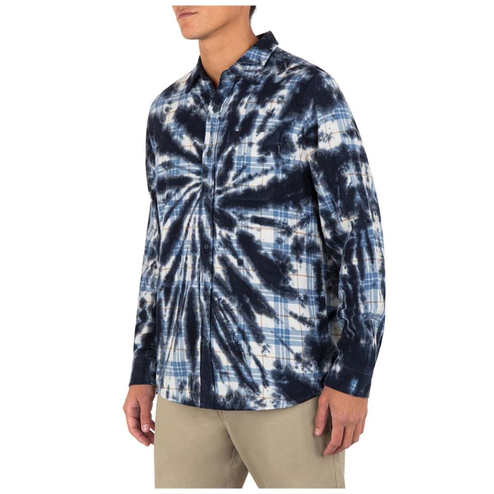 Camisa Portland Tiedye White Blue Black