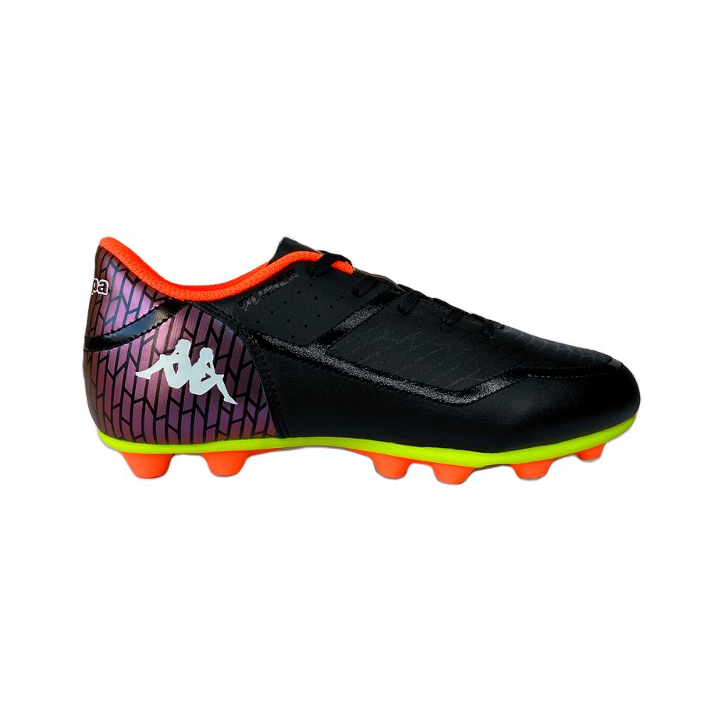 Zapatilla Fútbol Kids Kombat Player Black Neon Green Firm Ground