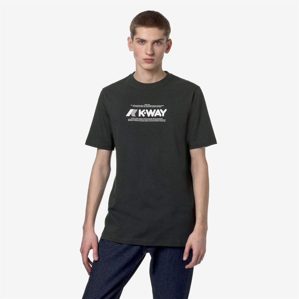 Polera K-Way Men Odom Typo Black Pure