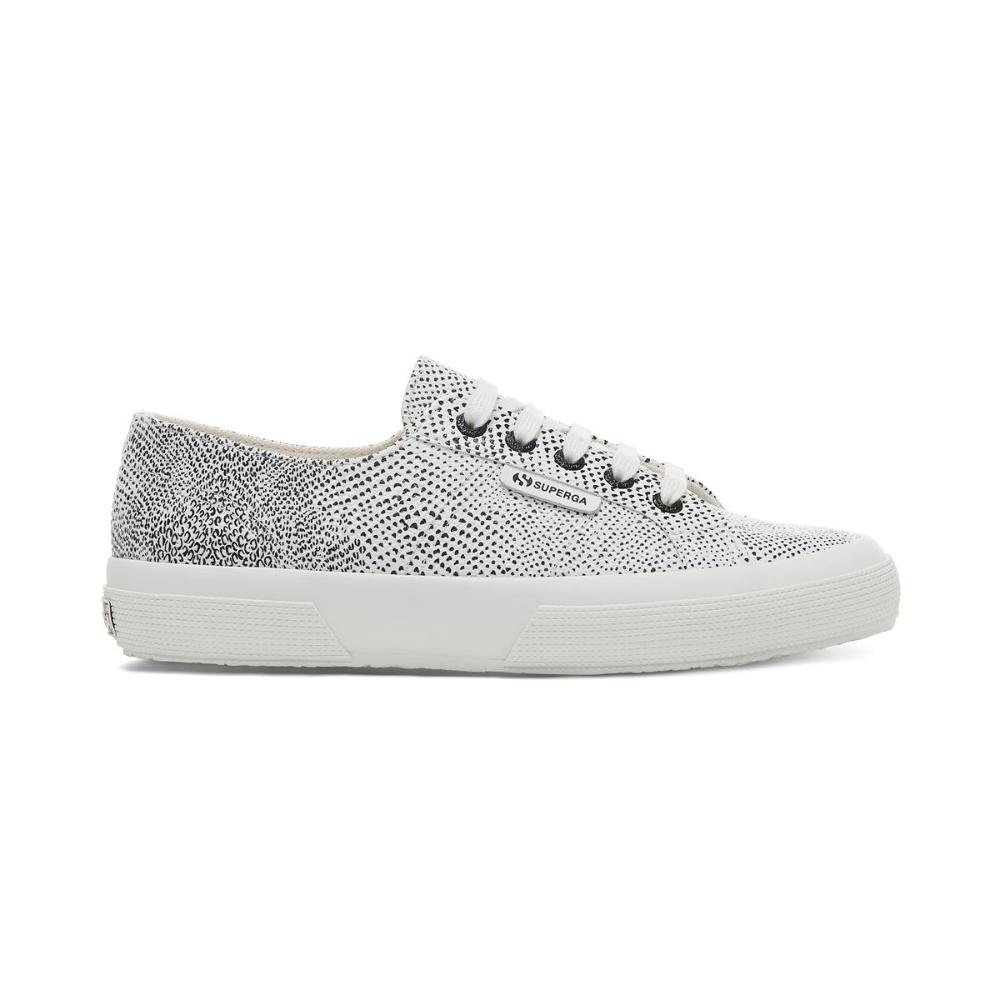 Zapatilla 2750 Micro Faux Snake White Avorio Black