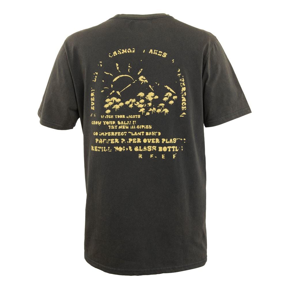 Polera Men Print Back Black Yellow