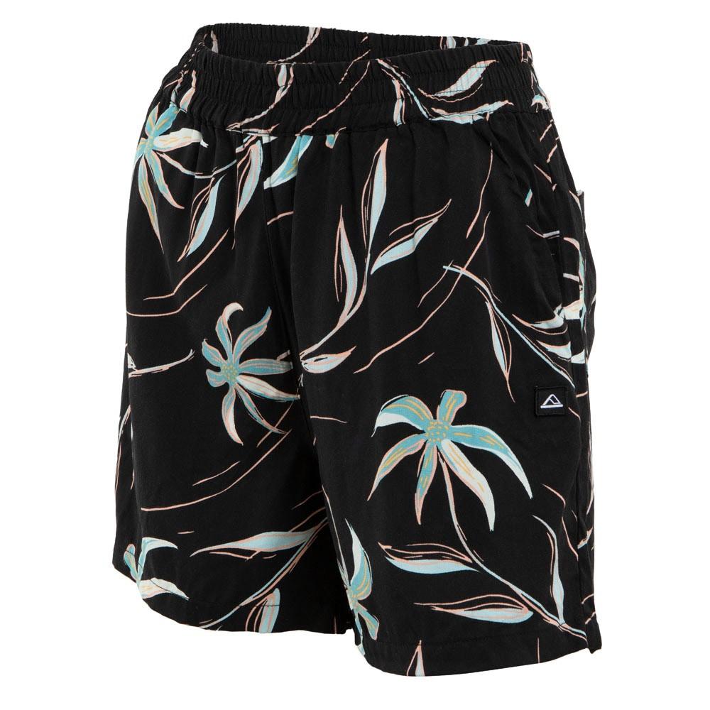 Short Kids Regular Fit Leaves Black
