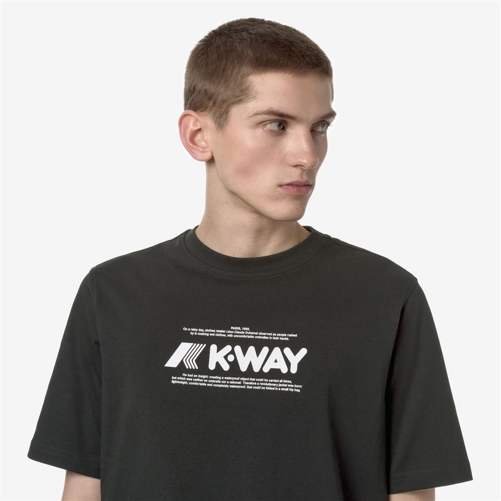 Polera K-Way Men Odom Typo Black Pure