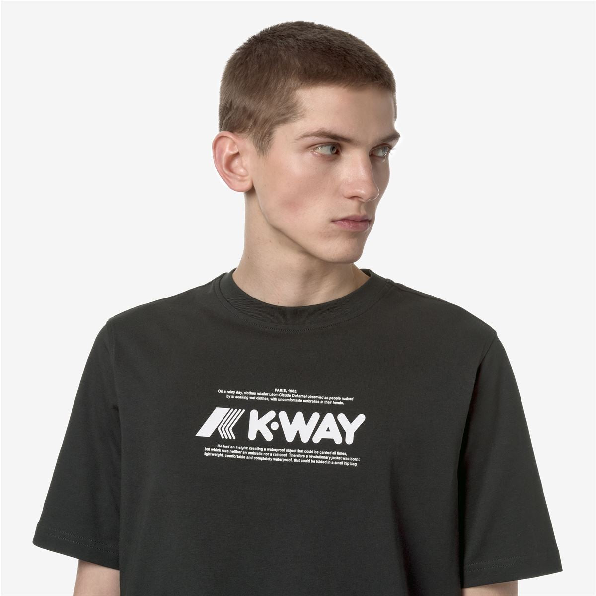 Polera K-Way Men Odom Typo Black Pure