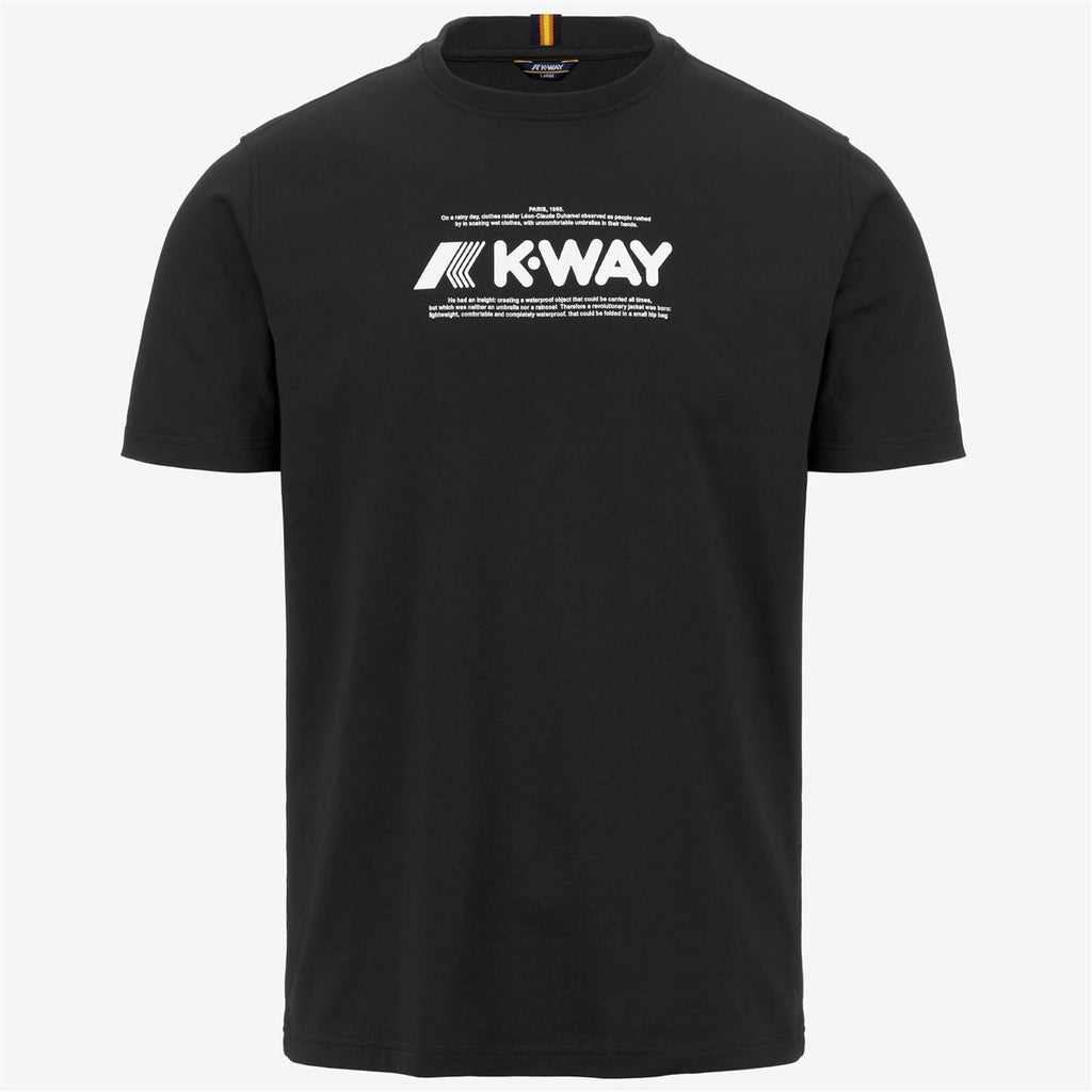 Polera K-Way Men Odom Typo Black Pure