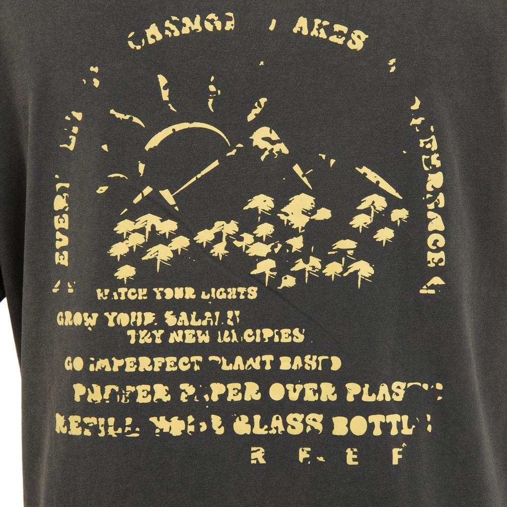 Polera Men Print Back Black Yellow