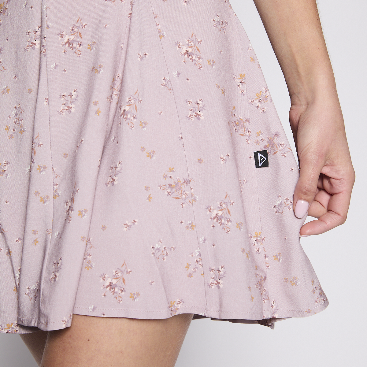 Vestido Reef Women Soft Pink Flowers Buttons