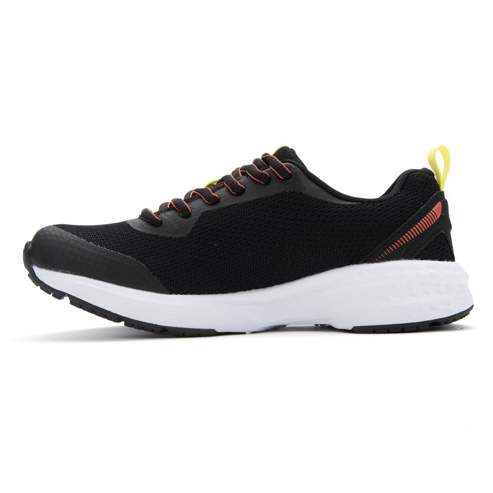 Zapatilla Teens Logo Glinch Black Green Lime