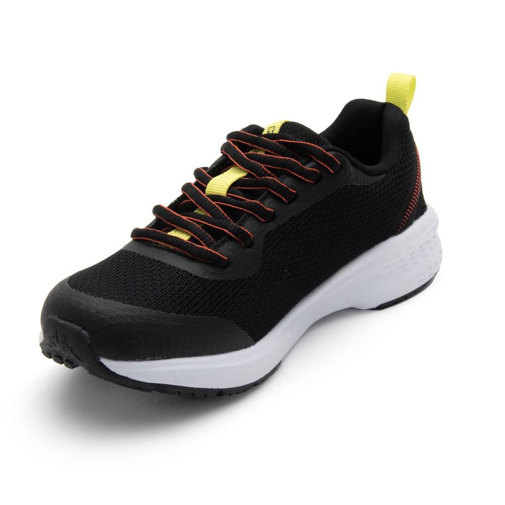 Zapatilla Teens Logo Glinch Black Green Lime