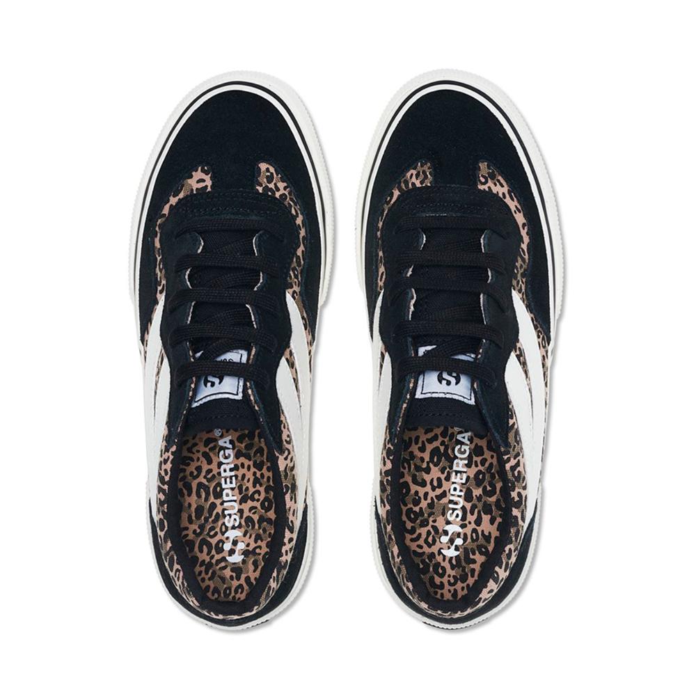 Zapatilla 2941 Revolley Microleopard Black