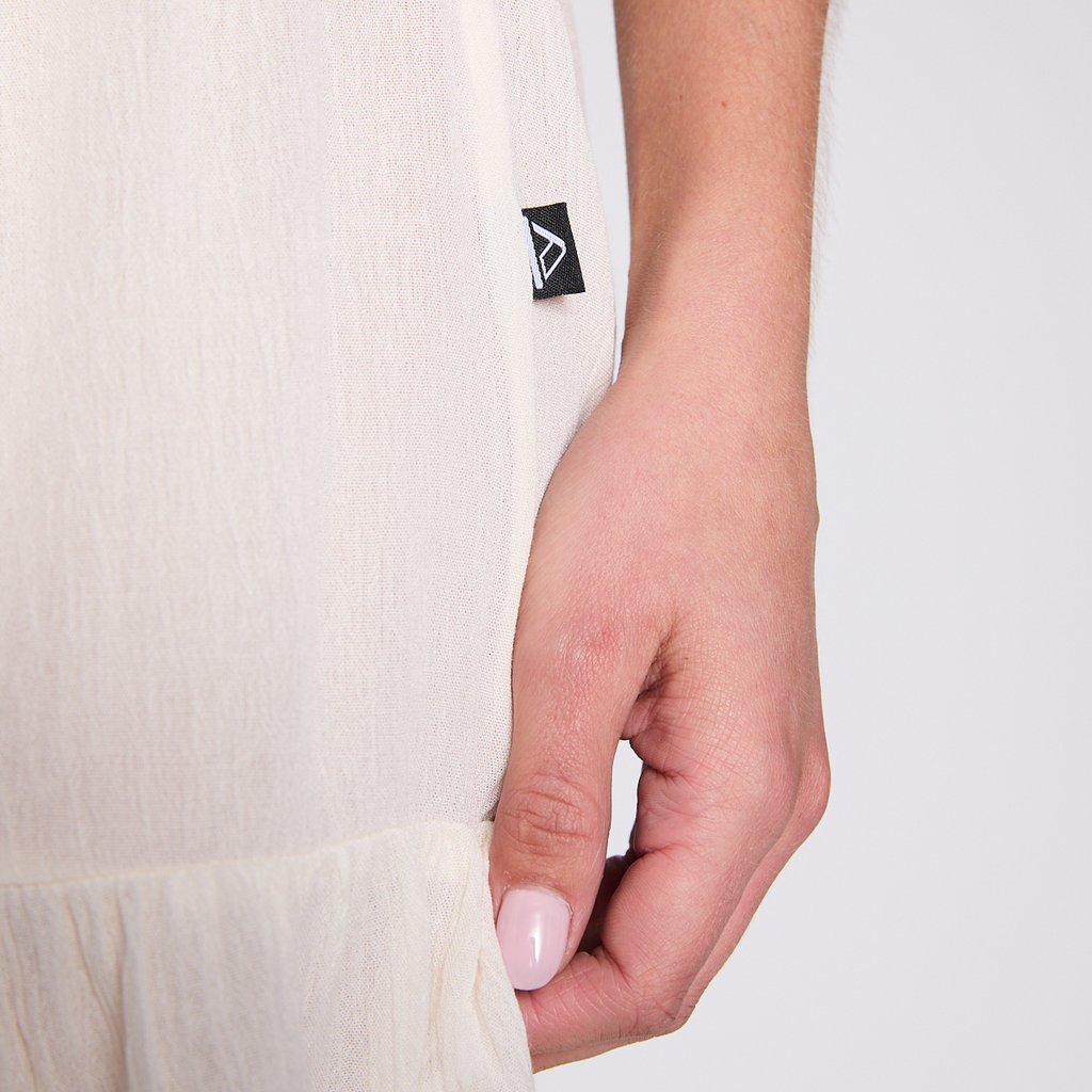 Mini Vestido Reef Women Beige