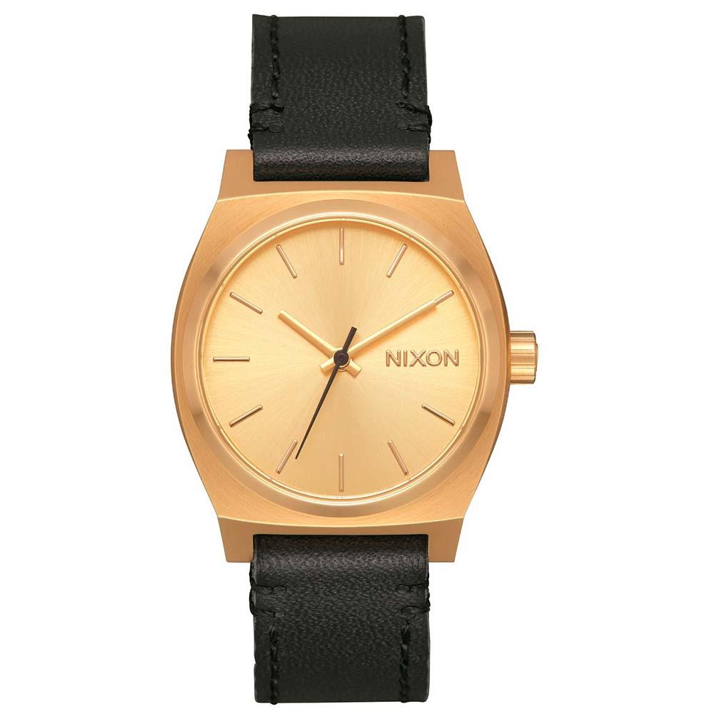 Reloj Medium Time Teller DoradoNegro Nixon