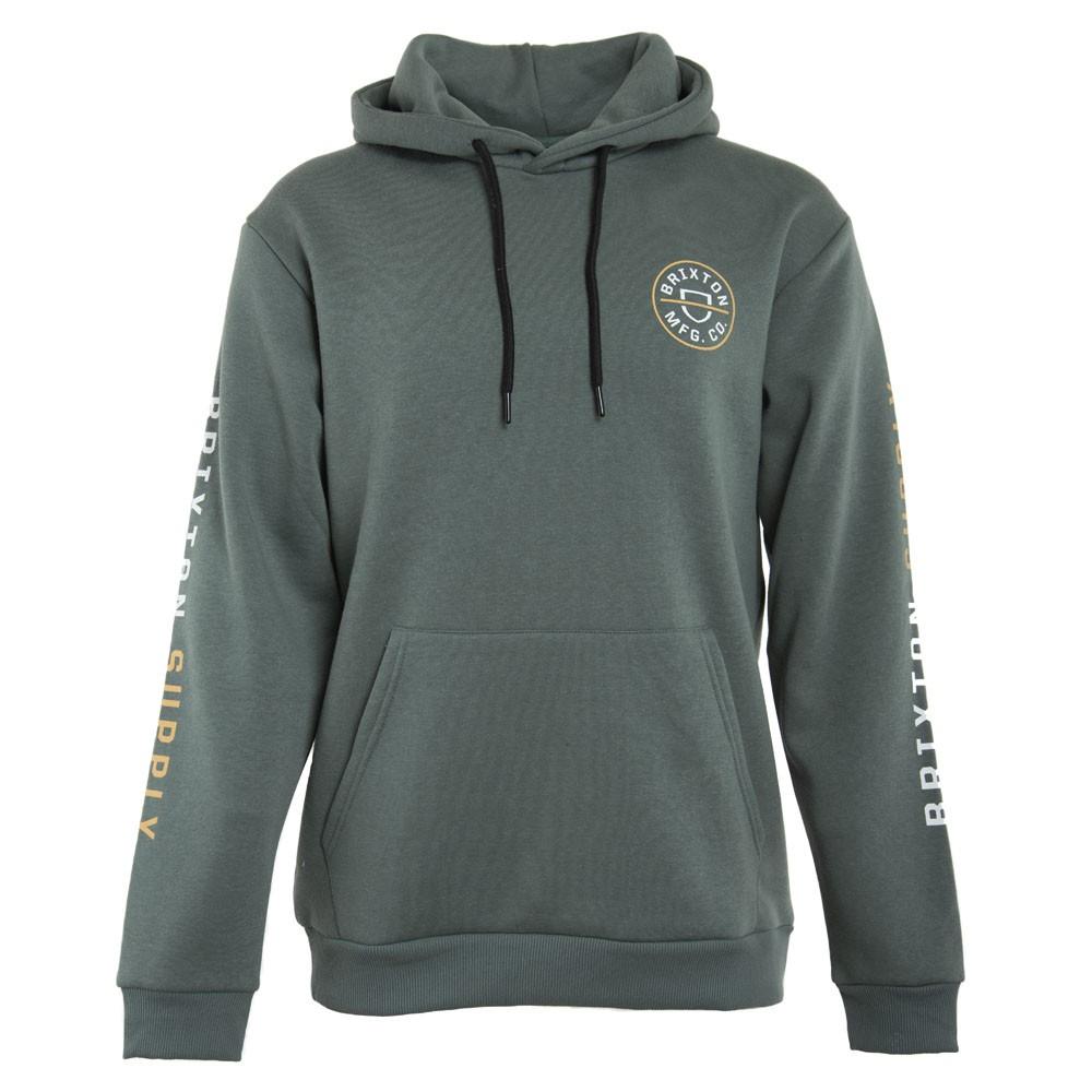 Poleron Men Hoodie Logo Green Light Yellow