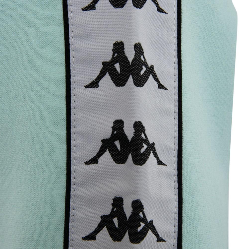Poleron Men Crew turquoise Banda White