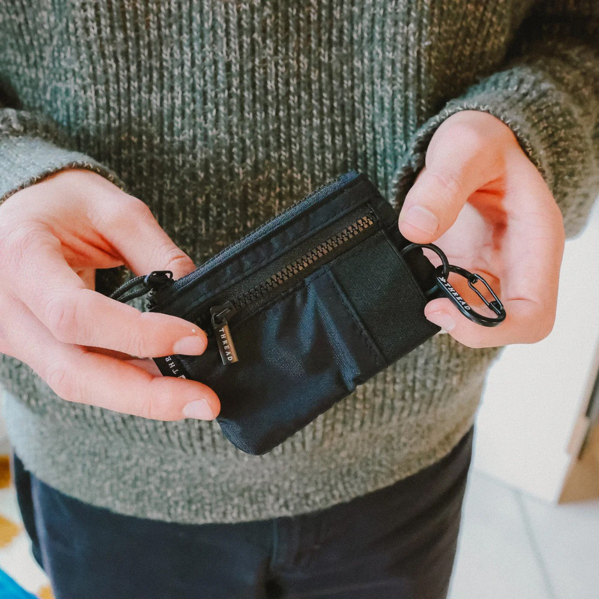 Billetera Thread Pouch Wallet Black