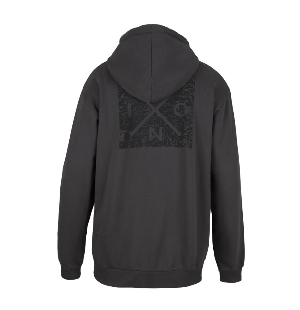 Poleron Men Full zipper Grey Black Cross